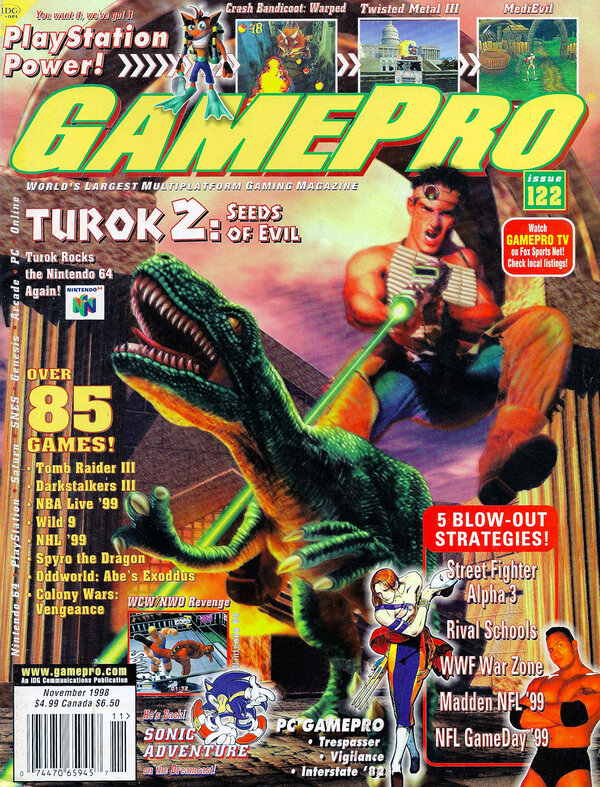 GamePro 122 (Nov 1998) Turok 2   Seeds of Evil cover